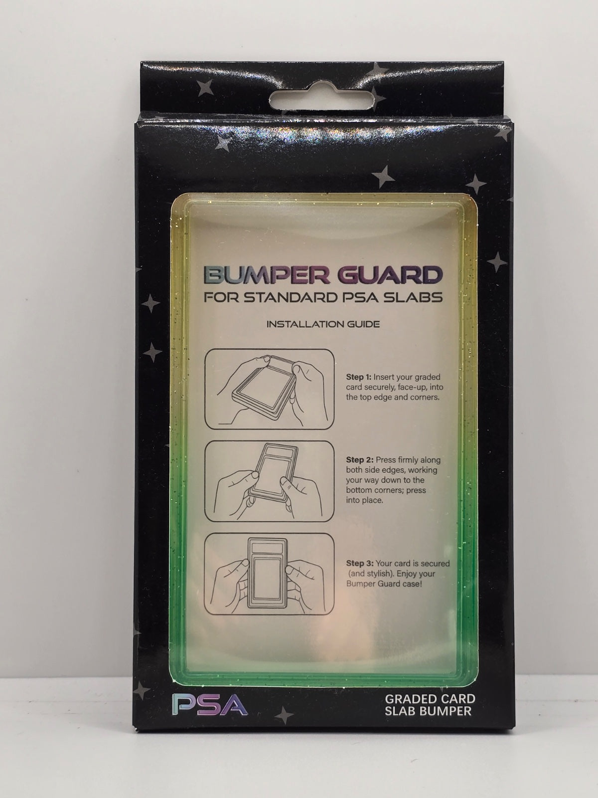 PSA Slab Guard with Clear Back Support - Sparkly Yellow/Green