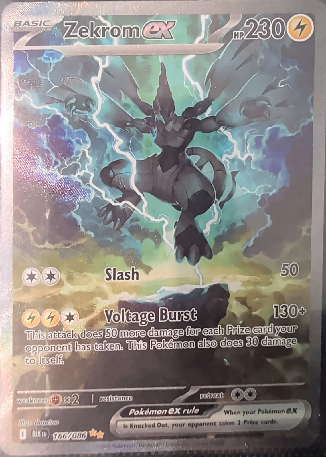 Zekrom ex 166/086 · Holofoil (Black Bolt)