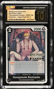 Donquixote Rosinante (Judge Pack Vol. 2) OP02-108 · Foil (One Piece Promotion Cards) — CGC 10 (Pristine)