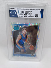 2018-19 Panini Donruss Optic Rated Rookies Luka Doncic SHOCK HGA 9