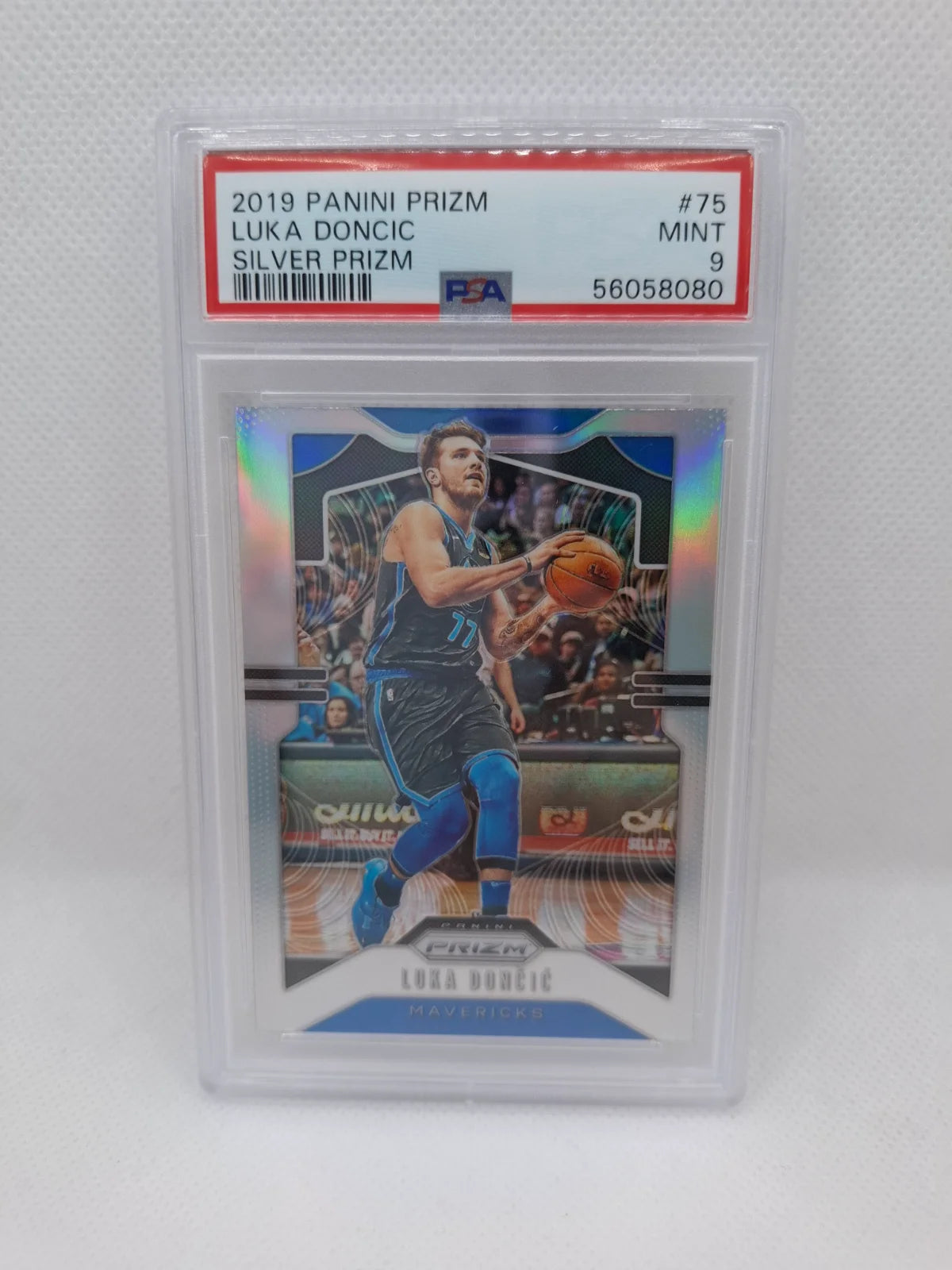 2019 Panini Prizm Silver Prizm Luka Doncic #75 PSA 9