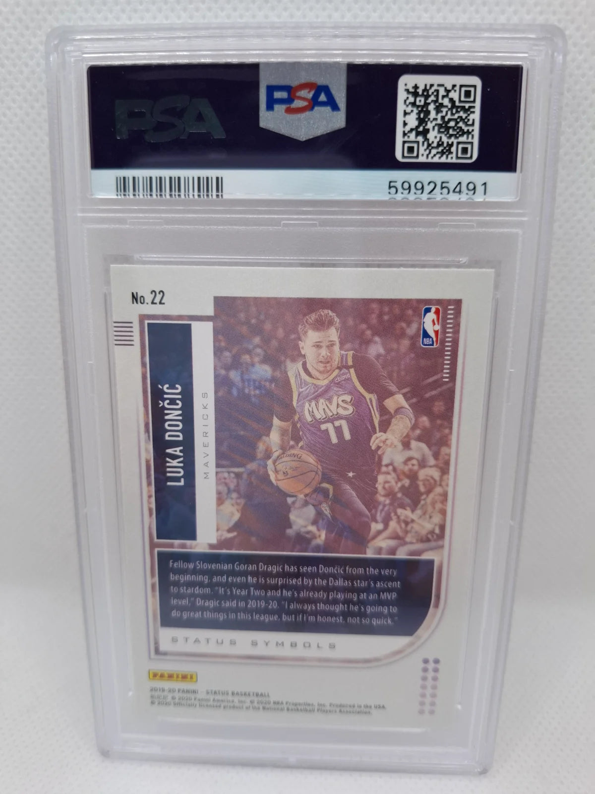 2019 Panini Status #22 Luka Doncic Status Symbols Red