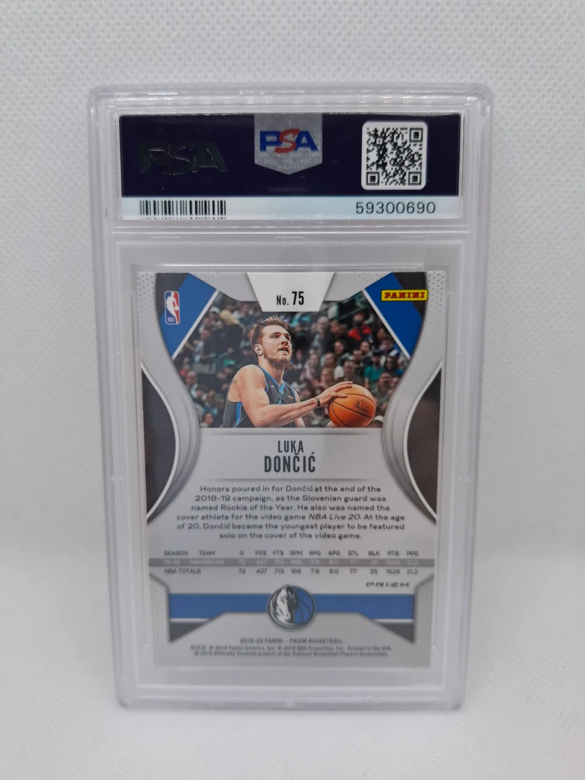 2019 Panini Prizm #75 Hyper Prizm Luka Doncic