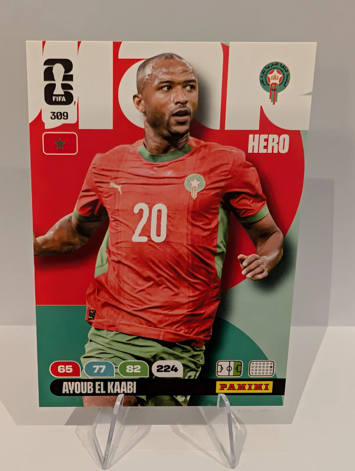 309 Ayoub El Kaabi - Morocco - Panini Adrenalyn XL World Cup 2026