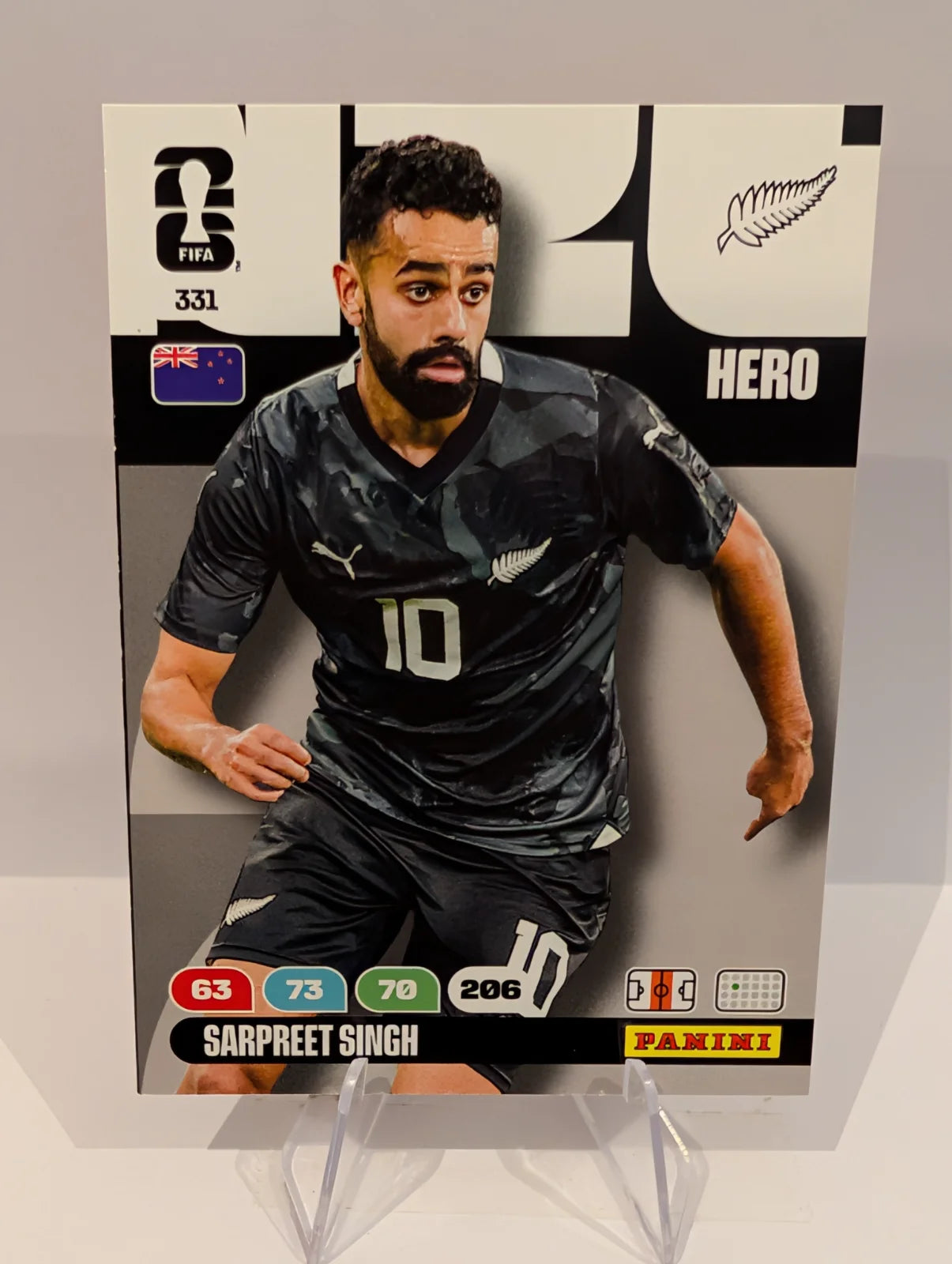 331 Sarpreet Singh - New Zealand - Panini Adrenalyn XL World Cup 2026