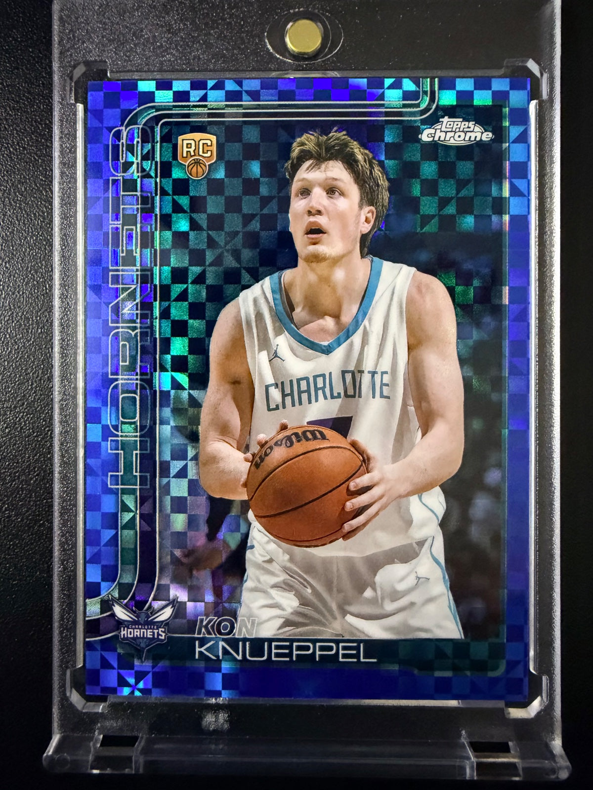 Kon Knueppel RC Blue X-Fractor Rookie #254 Hornets