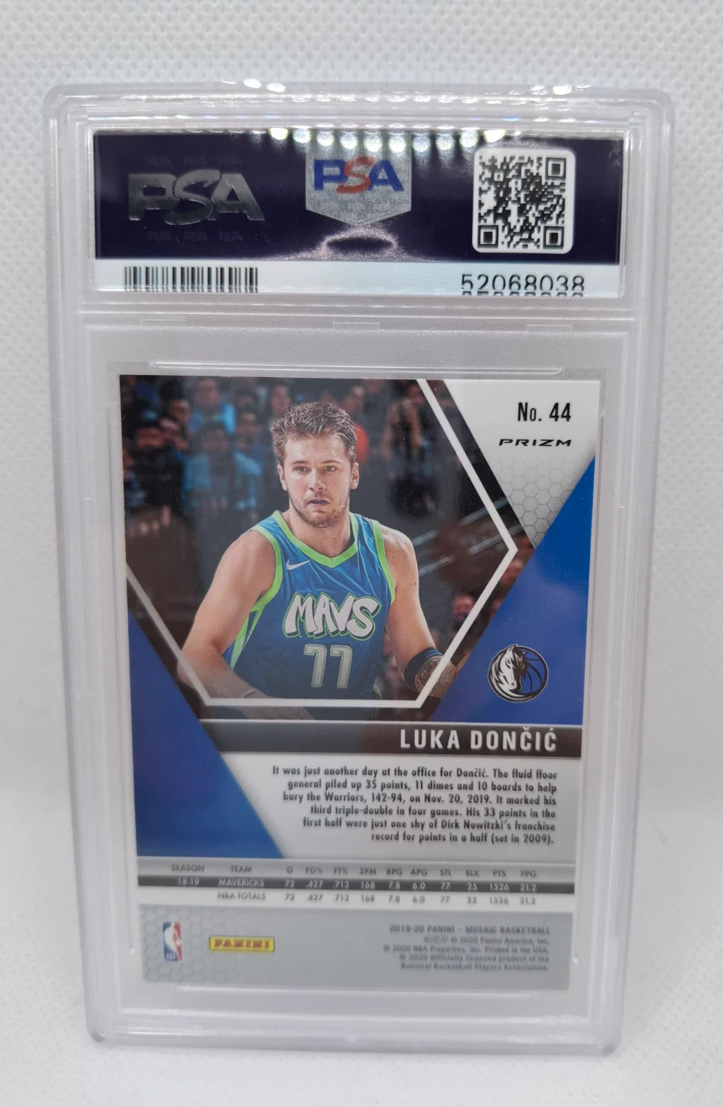 2019 Panini Mosaic #44 Pink Camo Luka Doncic