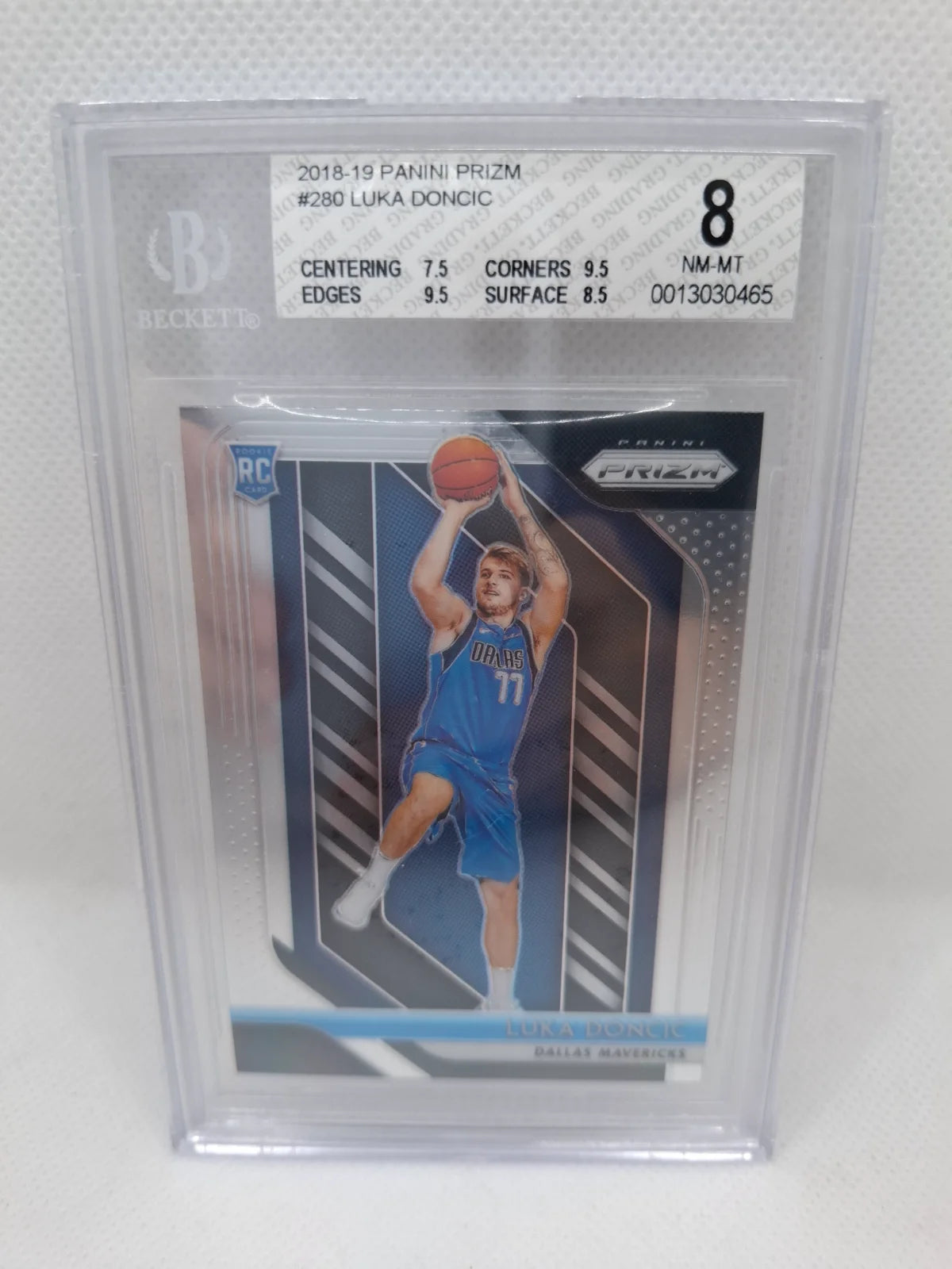 2018-19 Panini Prizm Luka Doncic BGS 8