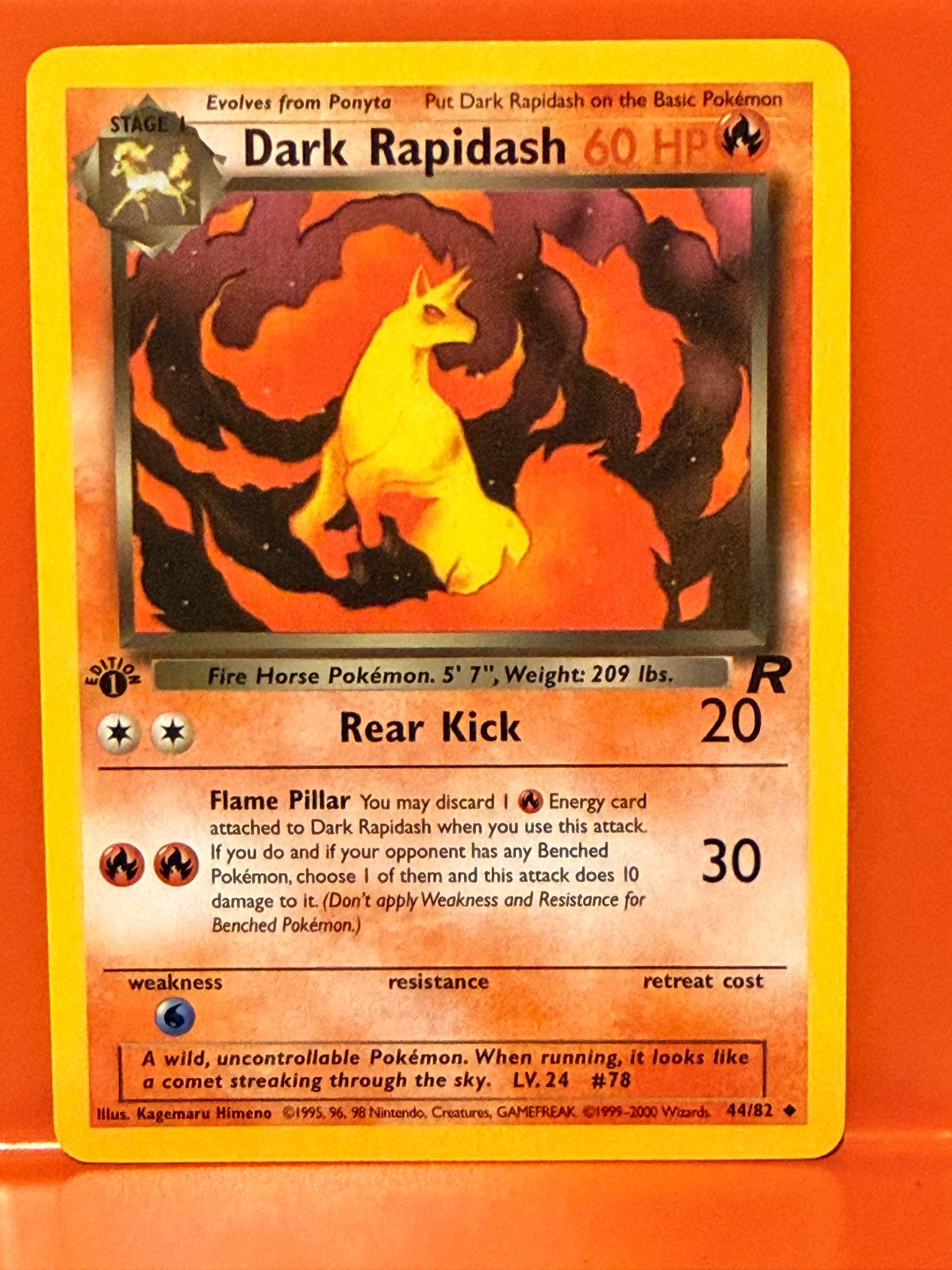 Dark Rapidash 44 · 1st Edition (Team Rocket)