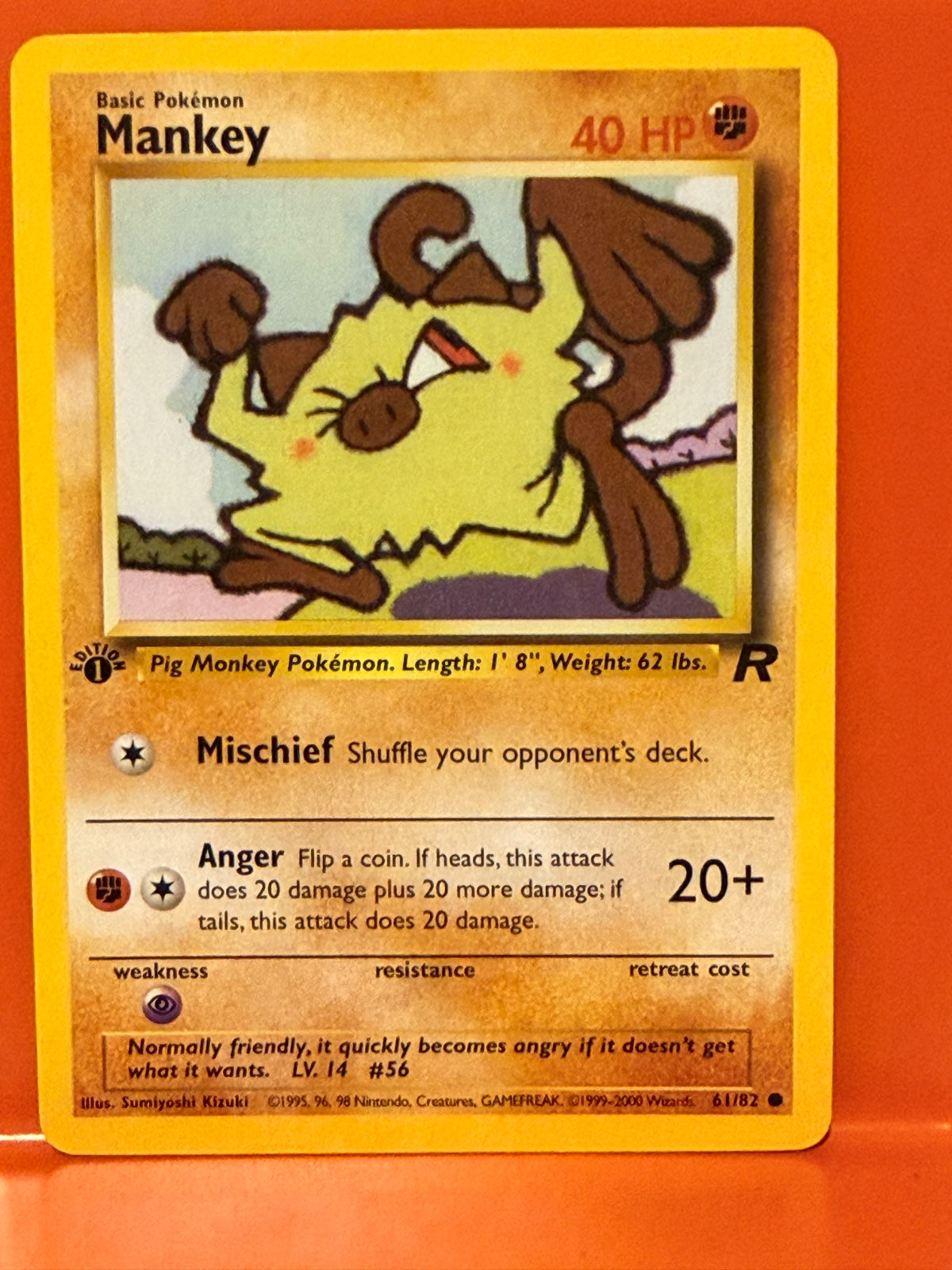 Mankey 61 · 1st Edition (Team Rocket)