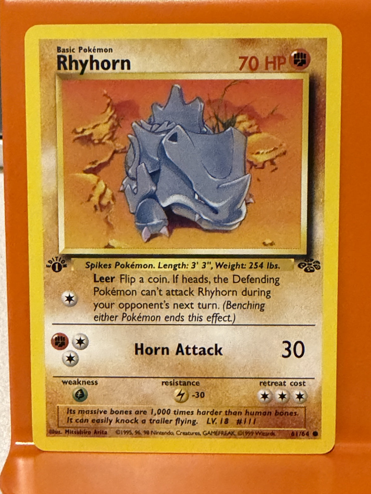 Rhyhorn 61 · 1st Edition (Jungle)
