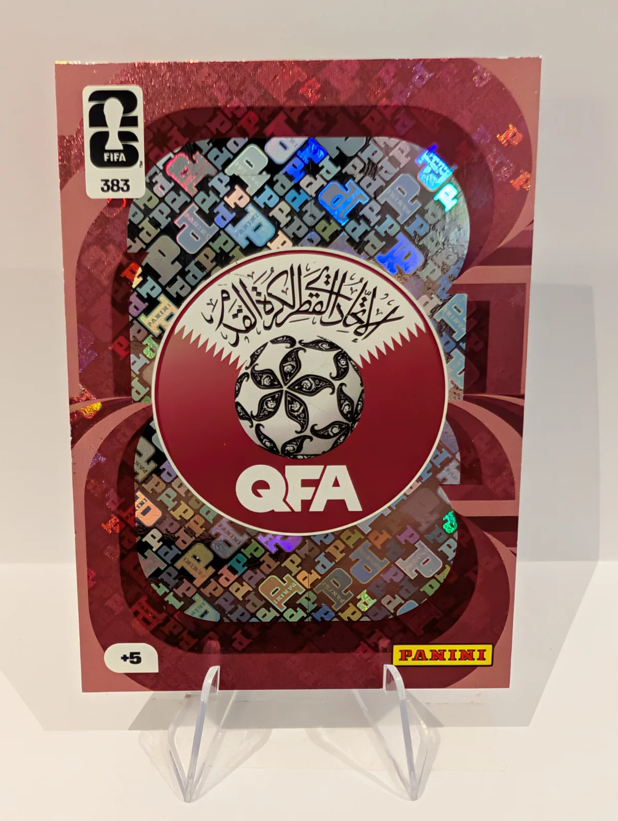 383 Team Crest - Qatar - Panini Adrenalyn XL World Cup 2026