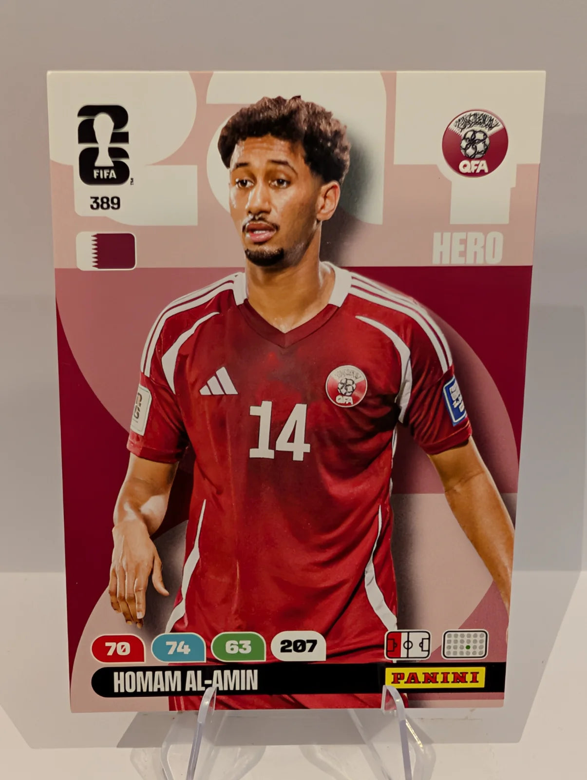389 Homam Al-Amin - Qatar - Panini Adrenalyn XL World Cup 2026