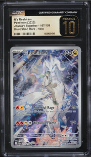 N's Reshiram 167/159 · Holofoil (Journey Together) — CGC 10 (Pristine) *SHIPS 1st - 7th SEPTEMBER*