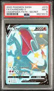 Charizard V (Secret) 079/73 · Holofoil (Champion's Path) — PSA 9