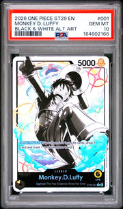 Monkey.D.Luffy (001) (Parallel) ST29-001 · Foil (Starter Deck 29: Egghead) — PSA 10