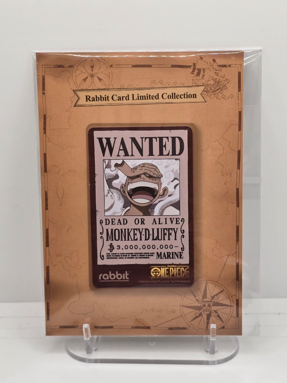 One Piece Luffy Card - Collaboration RABBIT - Sealed