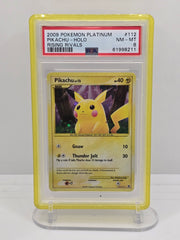 Pikachu 112 · Holofoil (Rising Rivals) — PSA 8
