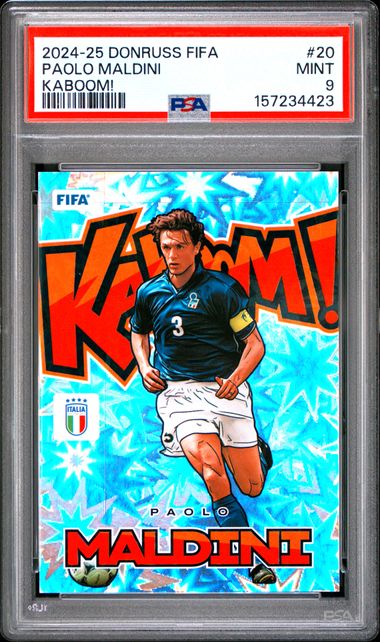 2024-25 Panini Donruss FIFA Kaboom! #20 Paolo Maldini PSA 9