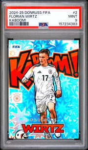 2024-25 Panini Donruss FIFA Kaboom! #2 Florian Wirtz PSA 9