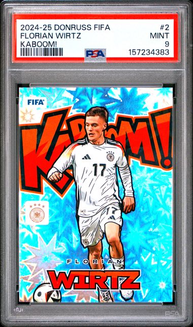 2024-25 Panini Donruss FIFA Kaboom! #2 Florian Wirtz PSA 9