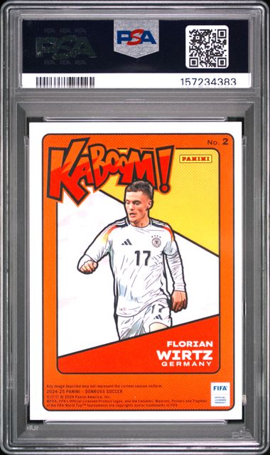 2024-25 Panini Donruss FIFA Kaboom! #2 Florian Wirtz PSA 9