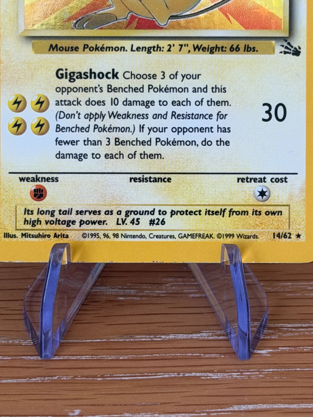 Raichu (14) · Unlimited Holofoil (Fossil)