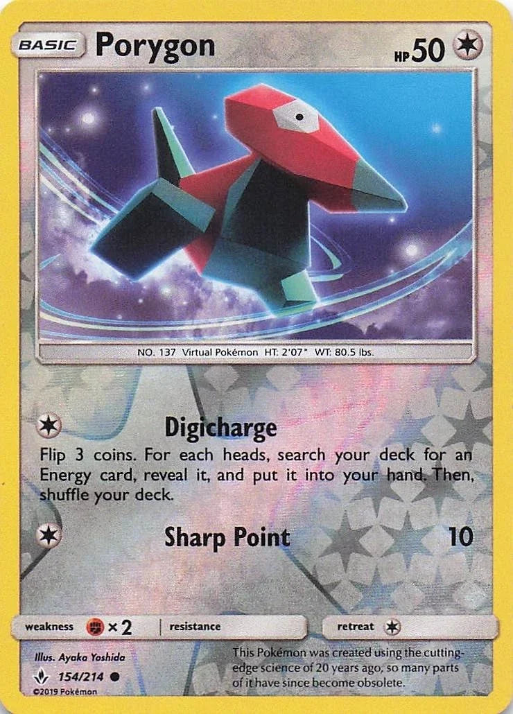 Porygon (154) · Reverse Holofoil (Unbroken Bonds)