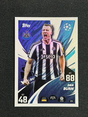 Topps Dan Burn #320 Match Match Attax UEFA Club