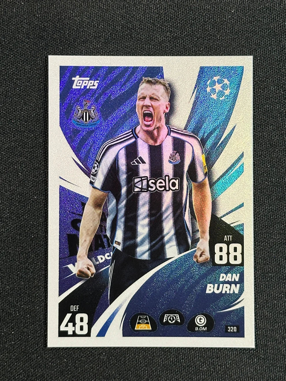 Topps Dan Burn #320 Match Match Attax UEFA Club