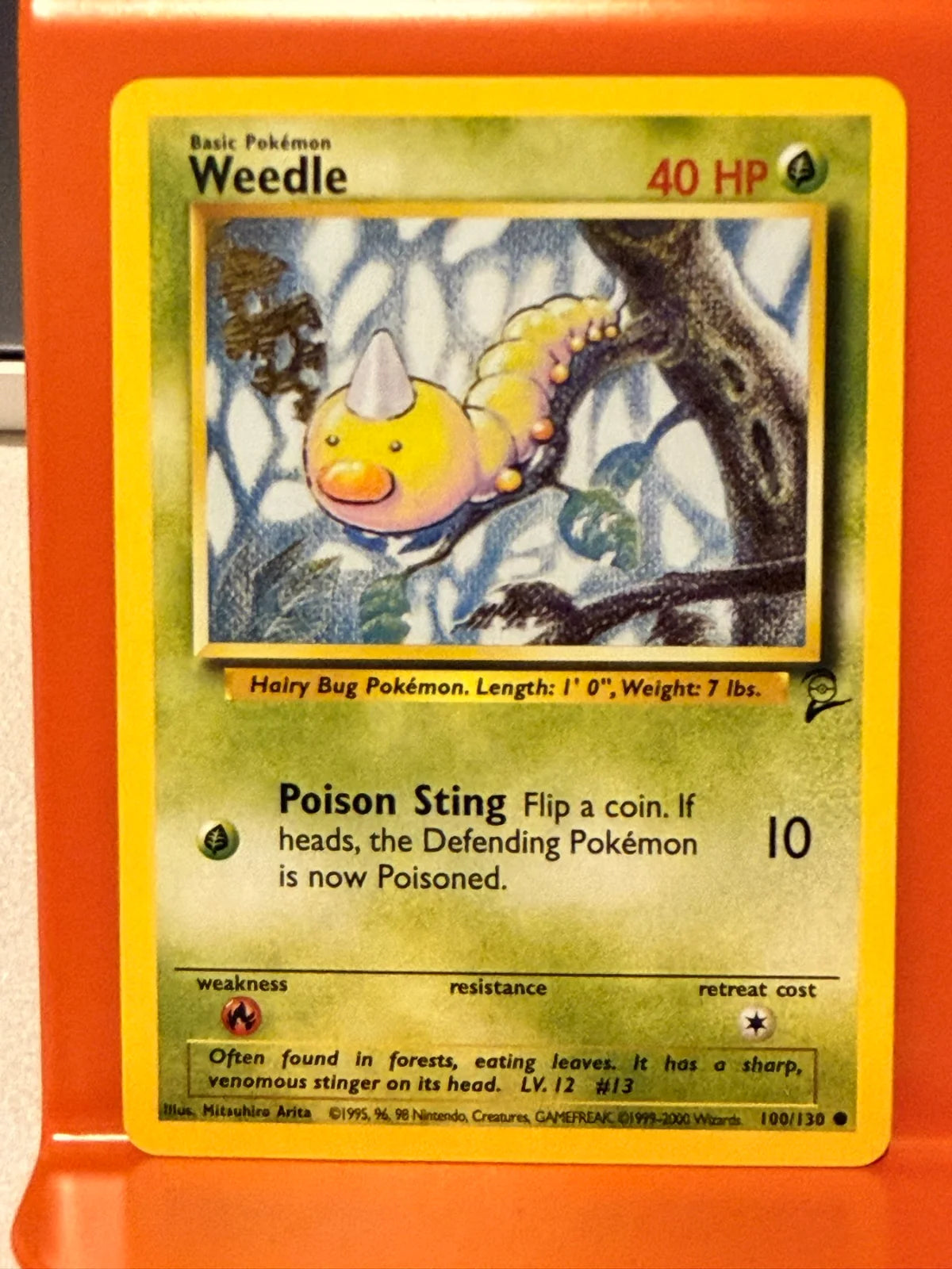 Weedle 100 · Normal (Base Set 2)