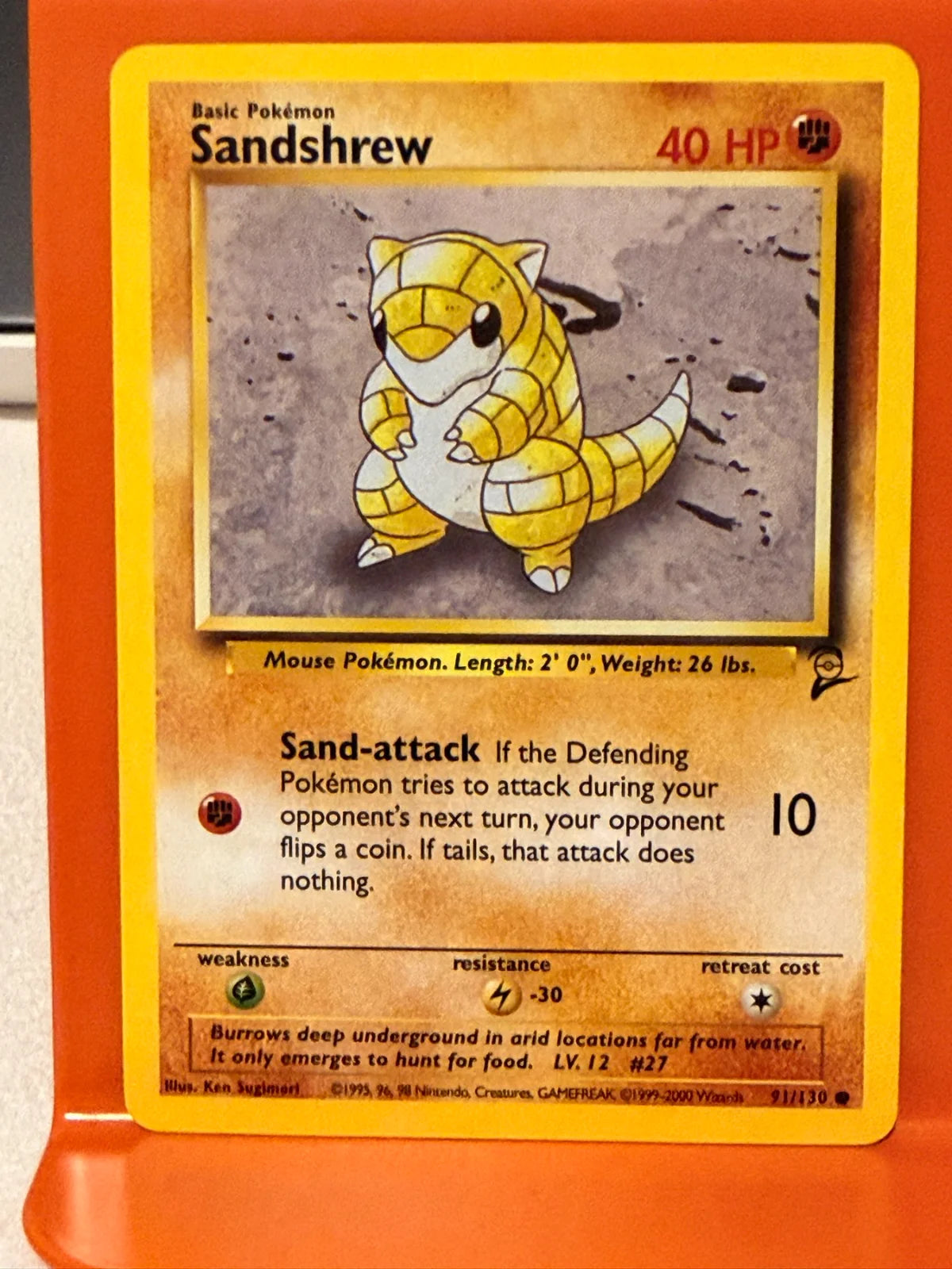 Sandshrew 91 · Normal (Base Set 2)