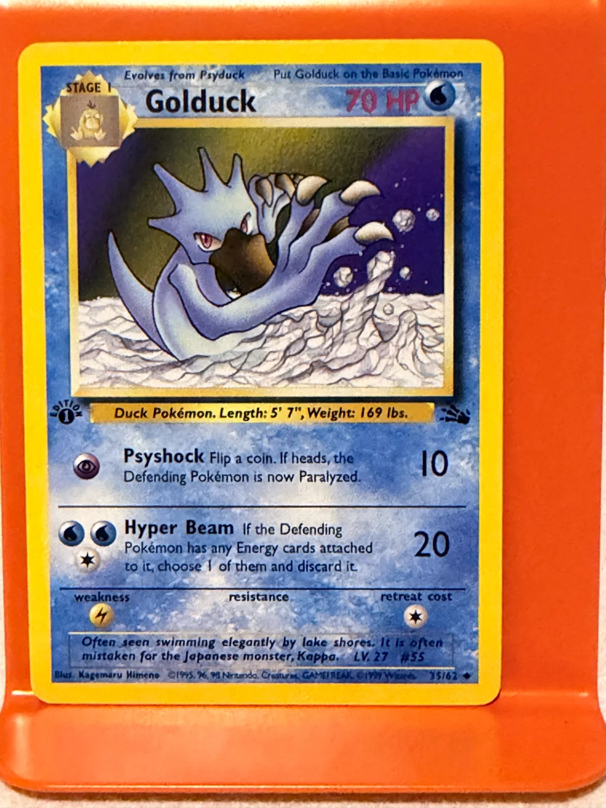 Golduck 35 · 1st Edition (Fossil)
