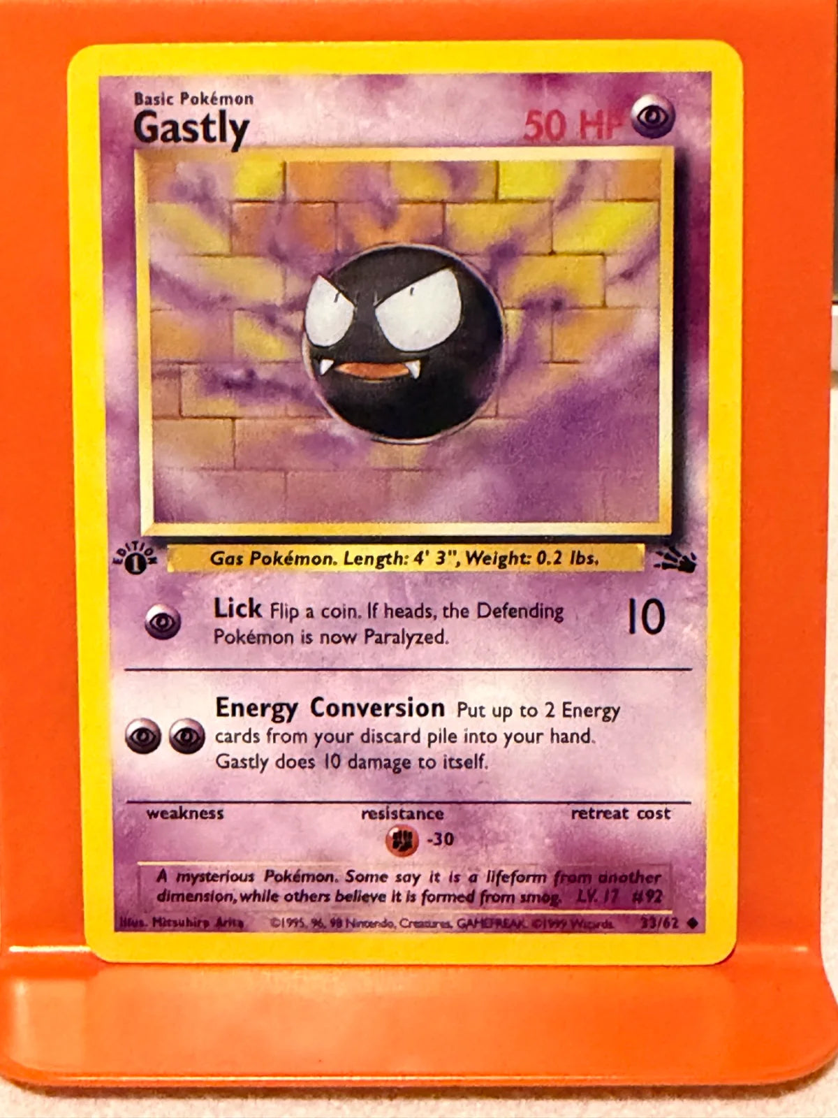 Gastly 33 · 1st Edition (Fossil)