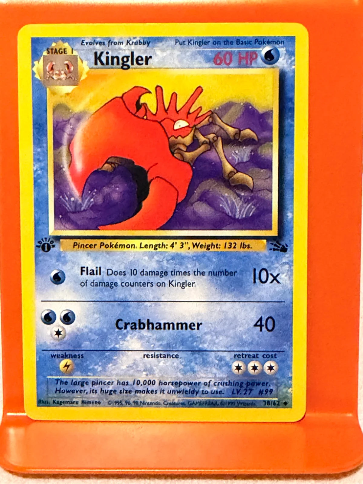 Kingler 38 · 1st Edition (Fossil)