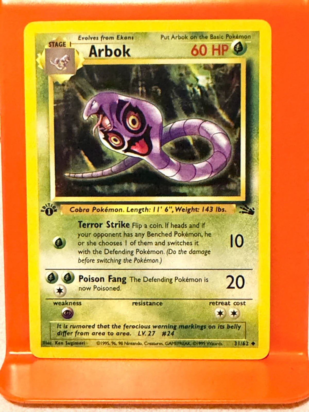 Arbok 31 · 1st Edition (Fossil)