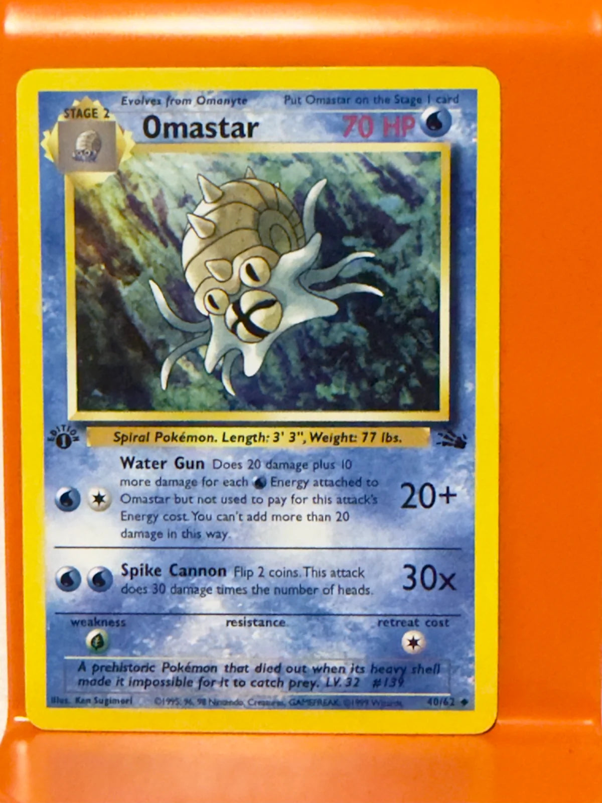 Omastar 40 · 1st Edition (Fossil)