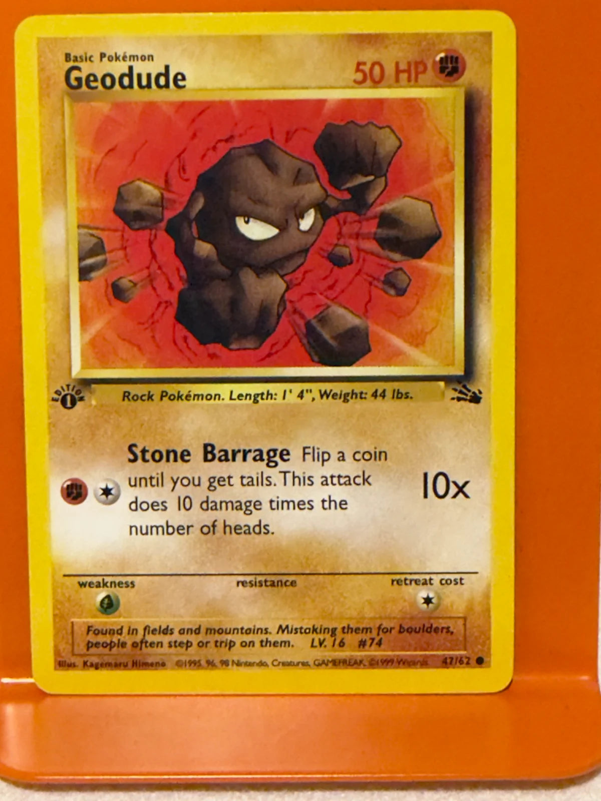 Geodude 47 · 1st Edition (Fossil)