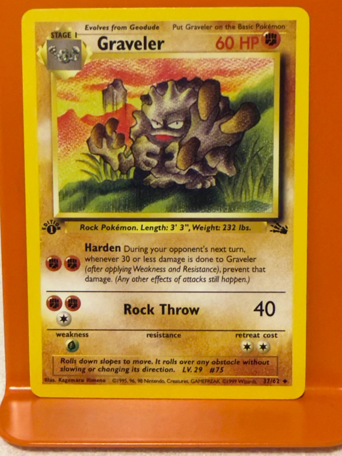 Graveler 37 · 1st Edition (Fossil)