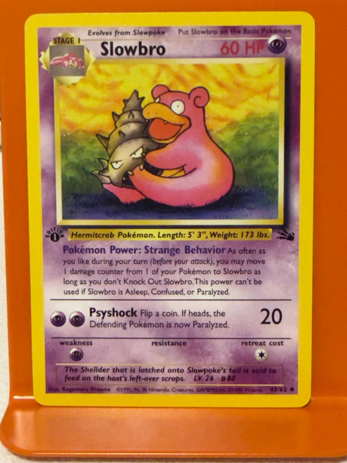 Slowbro 43 · 1st Edition (Fossil)