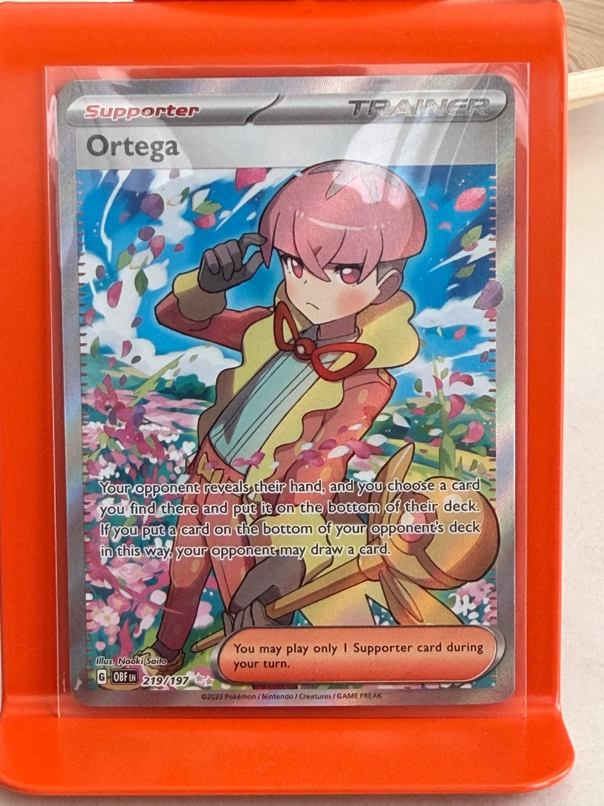 Ortega 219/197 · Holofoil (Obsidian Flames)