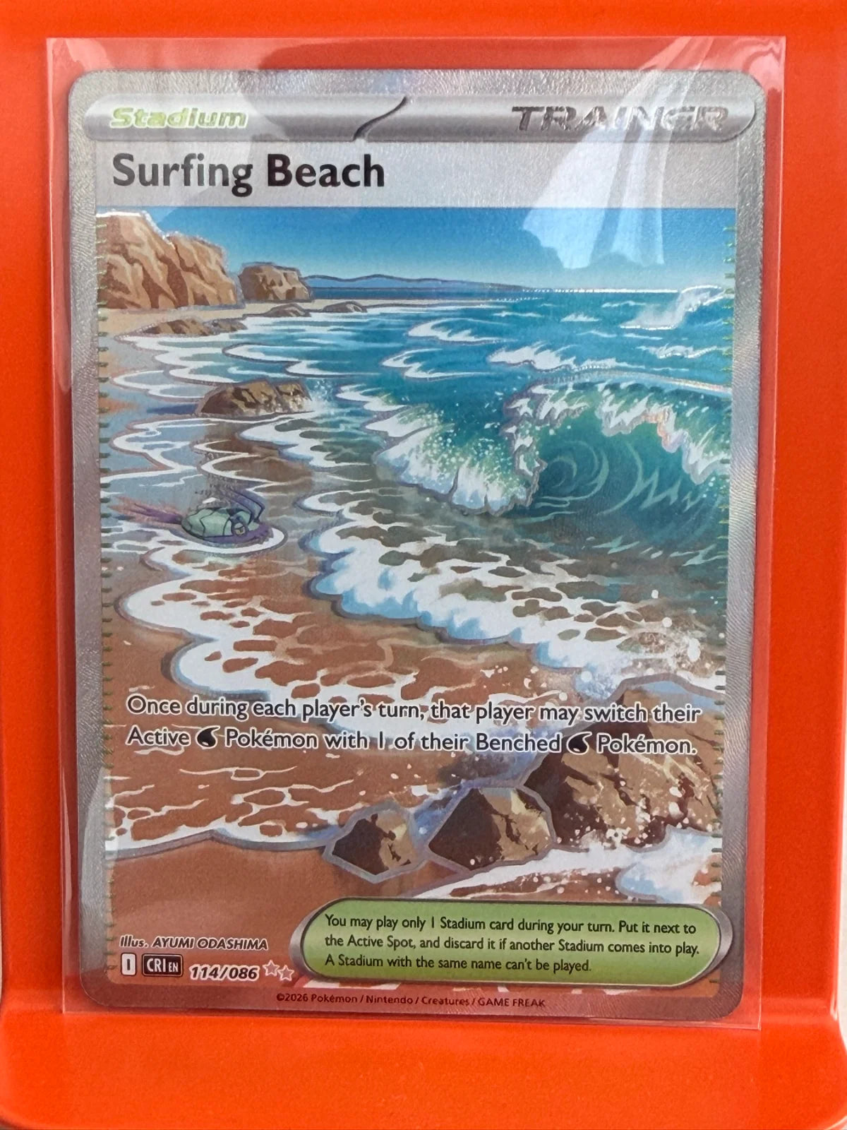 Surfing Beach 114/086 · Holofoil (Chaos Rising)