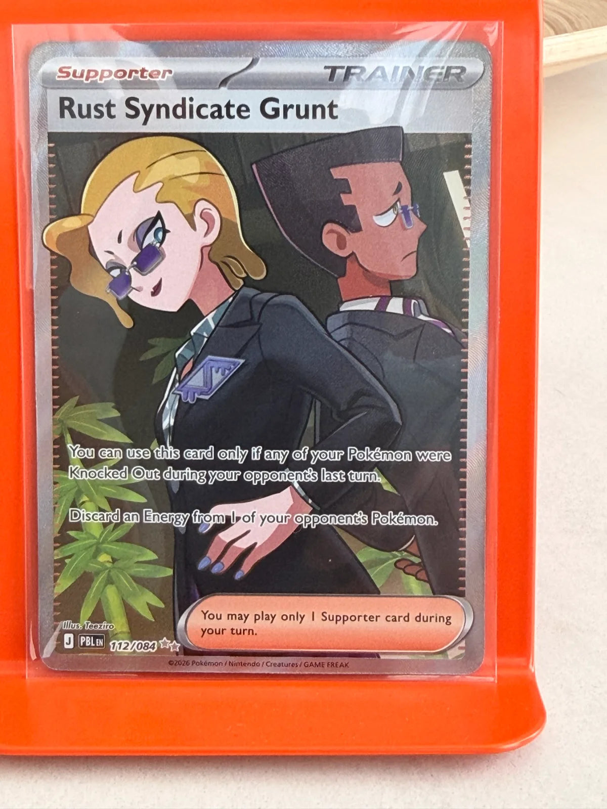 Rust Syndicate Grunt 112/084 · Holofoil (Pitch Black)