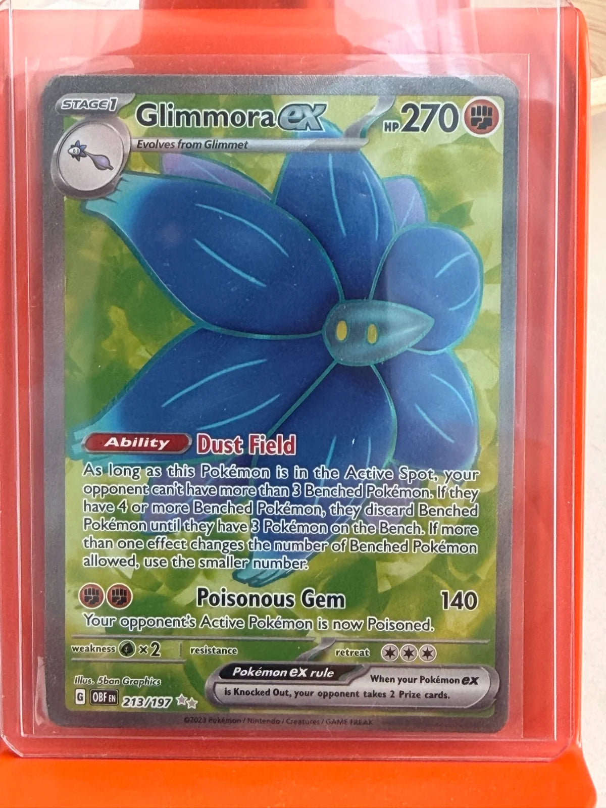 Glimmora ex 213/197 · Holofoil (Obsidian Flames)