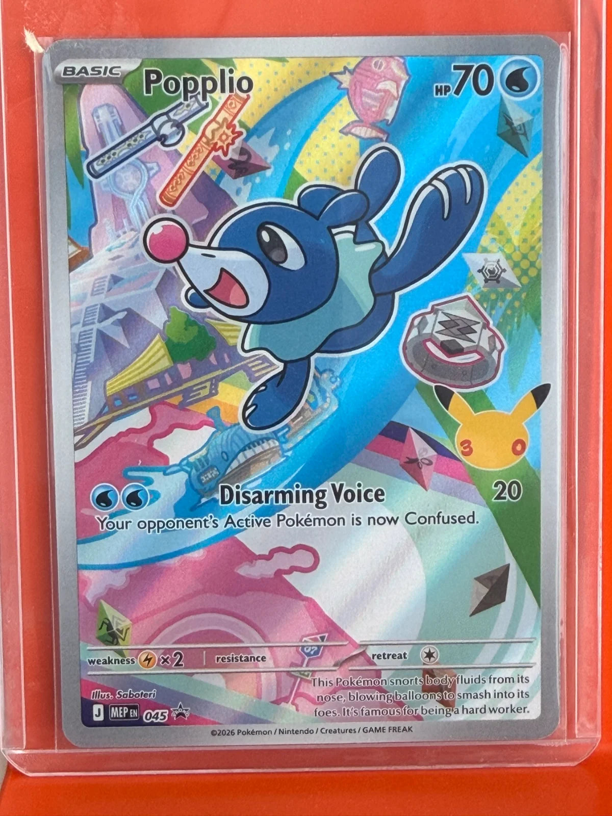 Popplio 045 · Holofoil (Mega Evolution Promos)