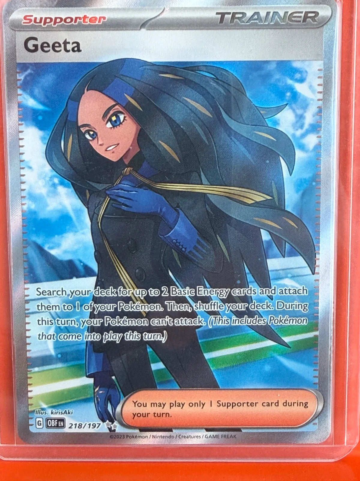 Geeta 218/197 · Holofoil (Obsidian Flames)