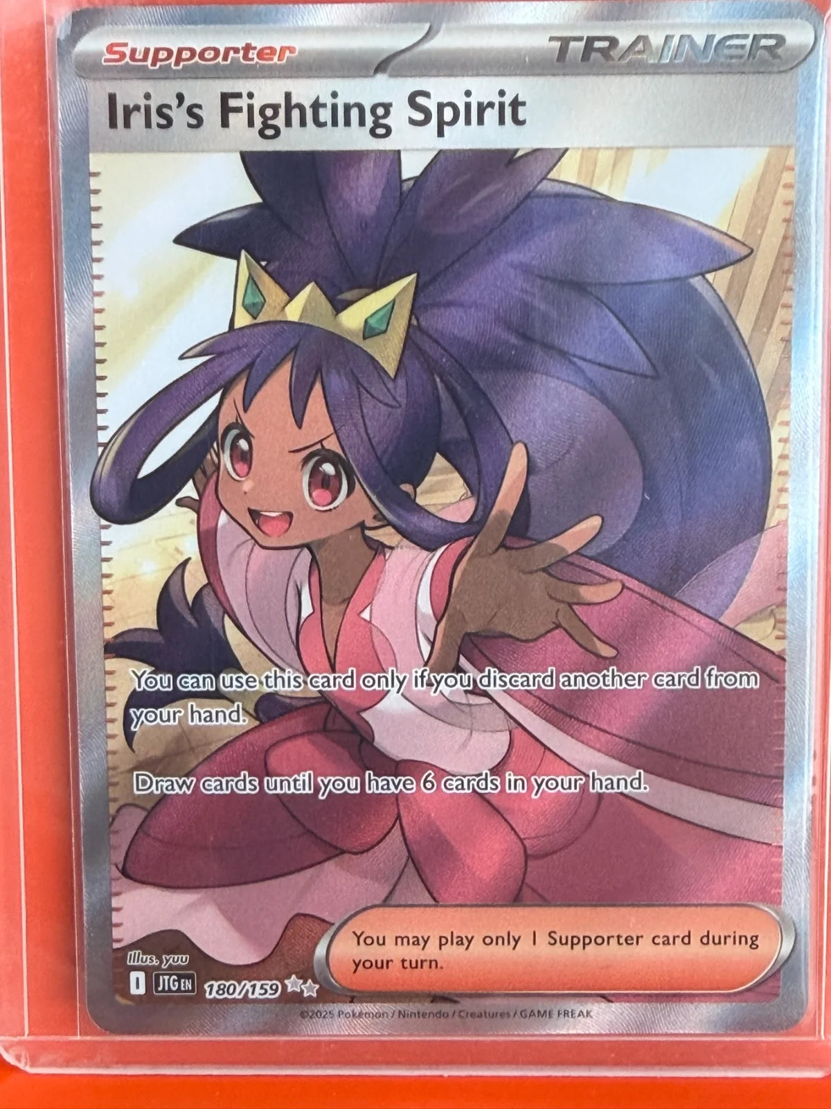 Iris's Fighting Spirit 180/159 · Holofoil (Journey Together)