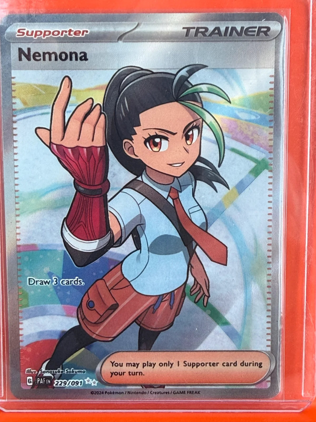 Nemona 229/091 · Holofoil (Paldean Fates)