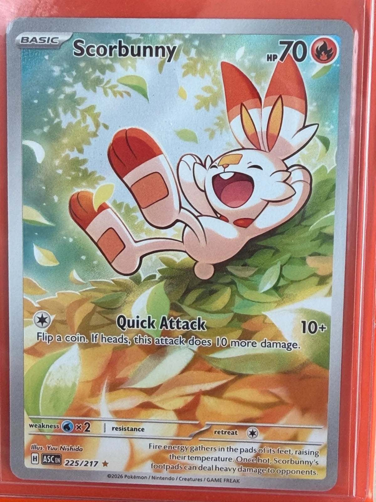 Scorbunny 225/217 · Holofoil (Ascended Heroes)