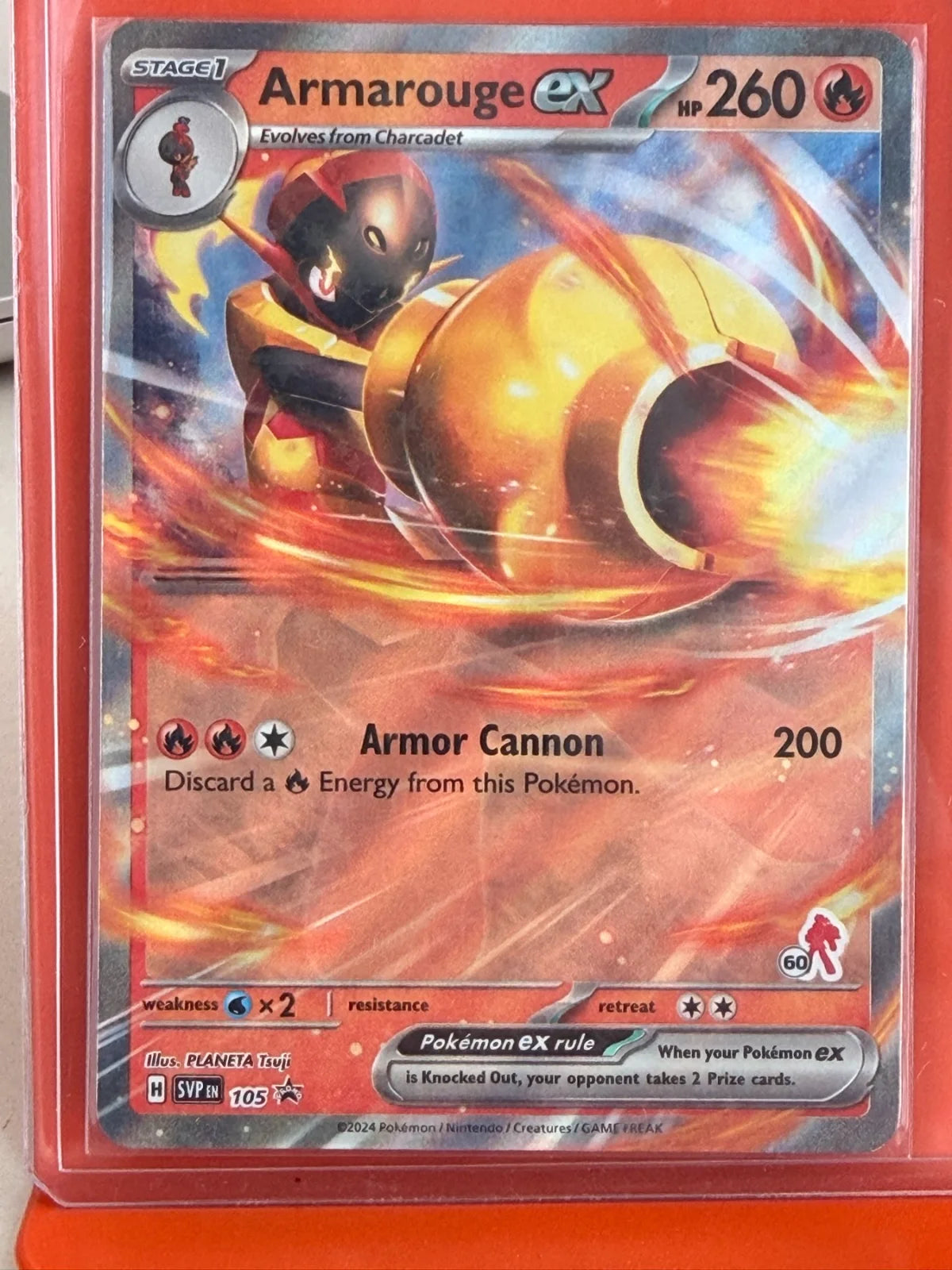 Armarouge ex (Armarouge 60) 105 · Holofoil (Battle Academy 2024)